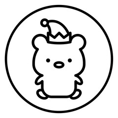 bear cartoon icon 