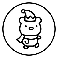 bear cartoon icon 