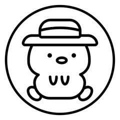 bear cartoon icon 