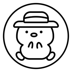 bear cartoon icon 