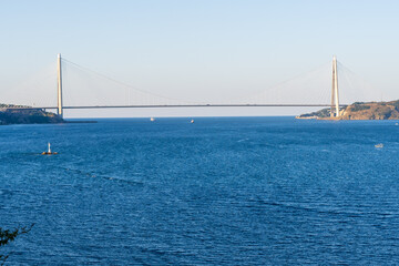 Yavuz sultan selim bridge in Istanbul .Turkey.
