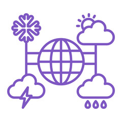 Meteorology Multicolor Line Icon