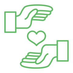 Charity Multicolor Line Icon