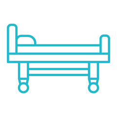 Bed Multicolor Line Icon