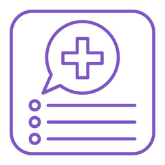 Medical App Multicolor Line Icon