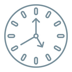 Clock Multicolor Line Icon