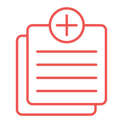 Add Notes Multicolor Line Icon