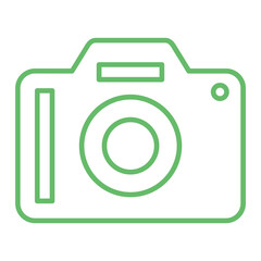 Camera Multicolor Line Icon