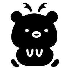 bear cartoon icon 