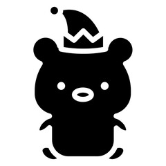 bear cartoon icon 