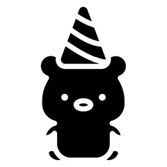 bear cartoon icon 