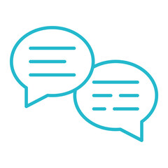 Chat Multicolor Line Icon