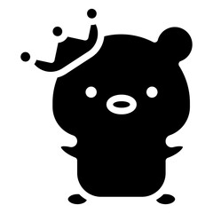 bear cartoon icon 
