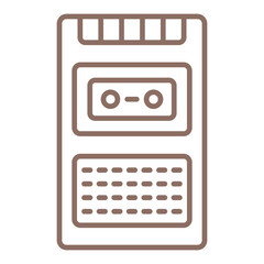 Voice Recorder Multicolor Line Icon