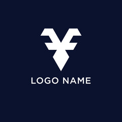 Obraz premium letter f f tie logo design