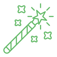 Magic Wand Multicolor Line Icon