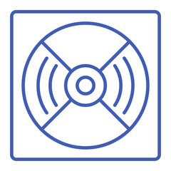 Compact Disc Multicolor Line Icon