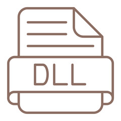 Dll Multicolor Line Icon