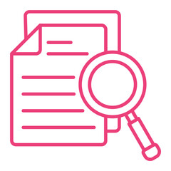 Audit Multicolor Line Icon