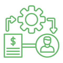 Process Multicolor Line Icon