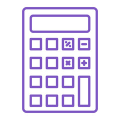 Calculator Multicolor Line Icon