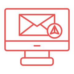 Send Mail Multicolor Line Icon