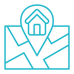 Home Multicolor Line Icon