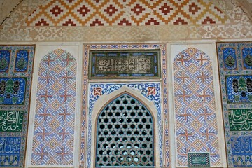Bolo Haouz mosque was built in 1712. Bukhara. Uzbekistan. 