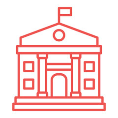 Government Multicolor Line Icon