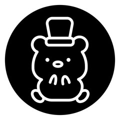 bear cartoon icon 