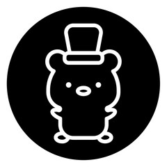 bear cartoon icon 