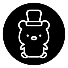 bear cartoon icon 
