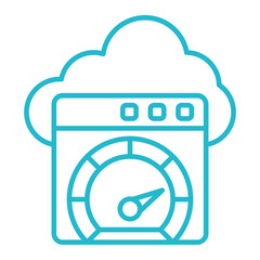 High Performance Multicolor Line Icon