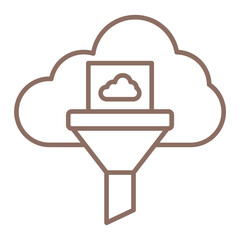 Filter Multicolor Line Icon