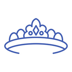 Diadem Multicolor Line Icon