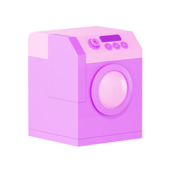 washing machine Electronic Device, 3d Illustration