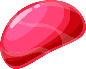 Strawberry taste caramel candy, marmalade sweets