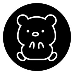 bear cartoon icon 