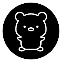 bear cartoon icon 