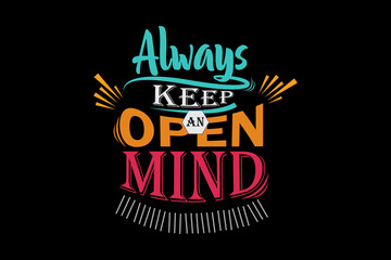 Always Keep an Open Mind Design Landscape