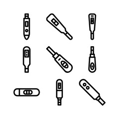 pregnancy test icon or logo isolated sign symbol vector illustration - high quality black style vector icons
