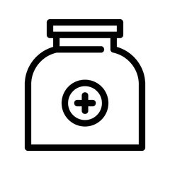 Fototapeta premium bottle medicine icon or logo isolated sign symbol vector illustration - high quality black style vector icons 