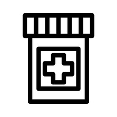 Obraz premium bottle medicine icon or logo isolated sign symbol vector illustration - high quality black style vector icons 