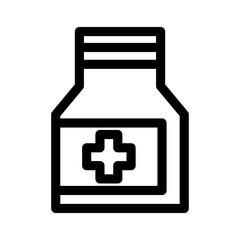 bottle medicine icon or logo isolated sign symbol vector illustration - high quality black style vector icons
