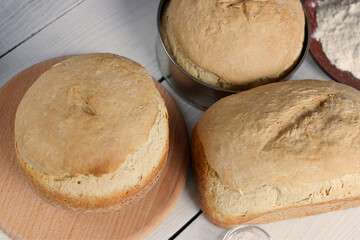 bread on a table