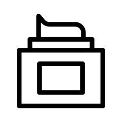 cream icon or logo isolated sign symbol vector illustration - high quality black style vector icons
