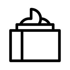 cream icon or logo isolated sign symbol vector illustration - high quality black style vector icons
