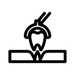extraction tooth icon or logo isolated sign symbol vector illustration - high quality black style vector icons
