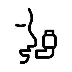 inhalator icon or logo isolated sign symbol vector illustration - high quality black style vector icons
