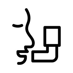 inhalator icon or logo isolated sign symbol vector illustration - high quality black style vector icons
